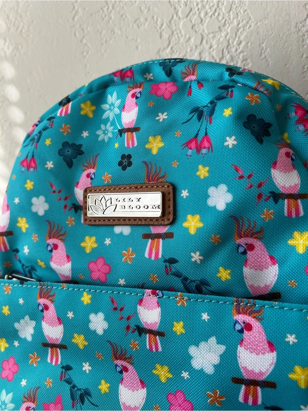 Lily Bloom Parrots in Paradise Eden Backpack - Turquoise